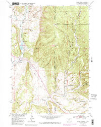 Fanny Peak 1951 topographic map thumbnail