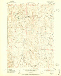 Fats Draw 1953 topographic map thumbnail