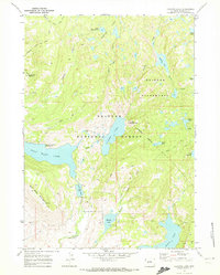 Fayette Lake 1968 topographic map thumbnail