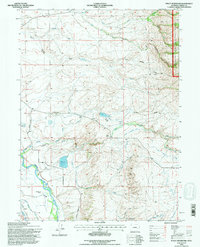 Finley Reservoir 1992 topographic map thumbnail