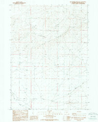 Five Fingers Butte NE 1988 topographic map thumbnail