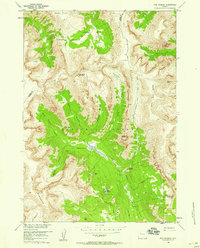 Five Pockets 1956 topographic map thumbnail