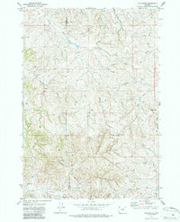 Flag Butte 1972 topographic map thumbnail
