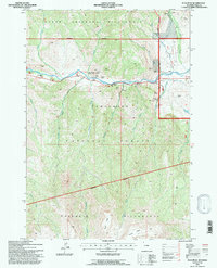 Flag Peak 1991 topographic map thumbnail