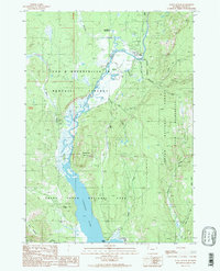 Flagg Ranch 1989 topographic map thumbnail