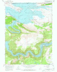 Flaming Gorge 1966 topographic map thumbnail