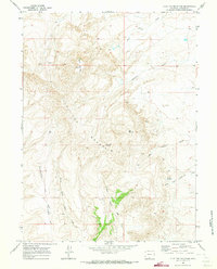 Flat Top Mountain 1970 topographic map thumbnail