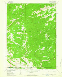 Fletcher Peak 1961 topographic map thumbnail