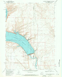 Fontenelle Reservoir SE 1968 topographic map thumbnail