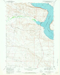 Fontenelle Reservoir SW 1968 topographic map thumbnail