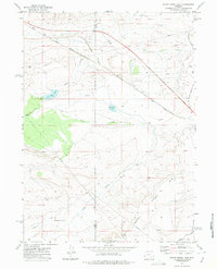 Foote Creek Lake 1971 topographic map thumbnail
