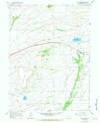 Fort Bridger 1964 topographic map thumbnail