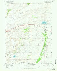 Fort Bridger 1964 topographic map thumbnail