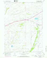 Fort Bridger 1964 topographic map thumbnail