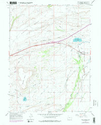 Fort Bridger 1964 topographic map thumbnail