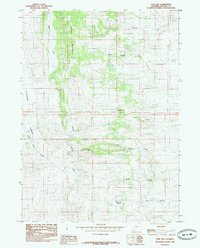 Fort Hill 1985 topographic map thumbnail