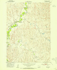 Fort Reno 1953 topographic map thumbnail