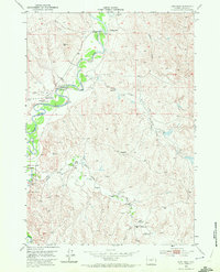 Fort Reno 1953 topographic map thumbnail