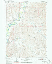 Fort Reno 1953 topographic map thumbnail