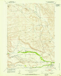 Fort Washakie 1951 topographic map thumbnail