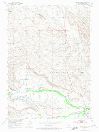 Fort Washakie 1951 topographic map thumbnail