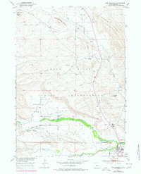 Fort Washakie 1951 topographic map thumbnail