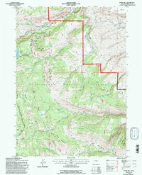 Fossil Hill 1991 topographic map thumbnail