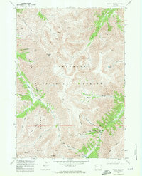 Francs Peak 1969 topographic map thumbnail