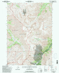 Francs Peak 1991 topographic map thumbnail