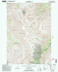 Francs Peak 1991 topographic map thumbnail