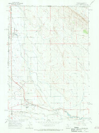 Frannie 1966 topographic map thumbnail
