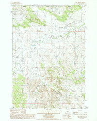 Gaff Creek 1984 topographic map thumbnail