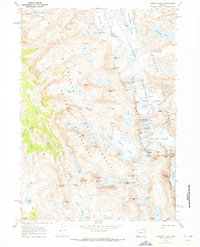 Gannett Peak 1968 topographic map thumbnail