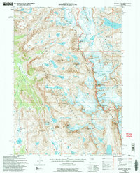 Gannett Peak 1991 topographic map thumbnail