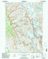 Gannett Peak 1991 topographic map thumbnail