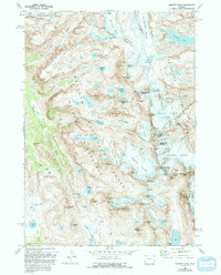Gannett Peak 1968 topographic map thumbnail