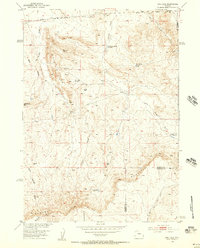 Gas Hills 1952 topographic map thumbnail