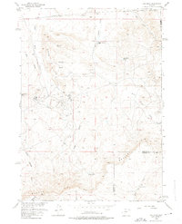 Gas Hills 1958 topographic map thumbnail