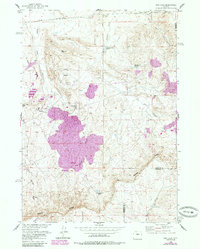 Gas Hills 1958 topographic map thumbnail
