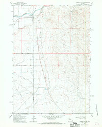 Gilmore Hill NE 1966 topographic map thumbnail