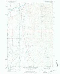 Gilmore Hill NE 1966 topographic map thumbnail