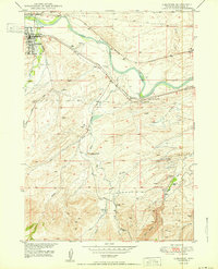 Glenrock 1950 topographic map thumbnail