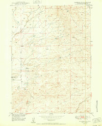 Glenrock NW 1950 topographic map thumbnail