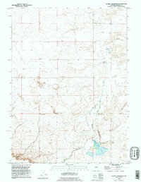 Glomill Reservoir 1990 topographic map thumbnail