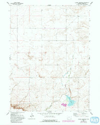 Glomill Reservoir 1968 topographic map thumbnail