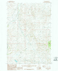 Goff Lake 1987 topographic map thumbnail