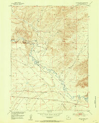 Graham Ranch 1951 topographic map thumbnail