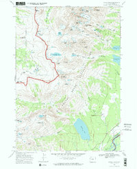 Grand Teton 1968 topographic map thumbnail