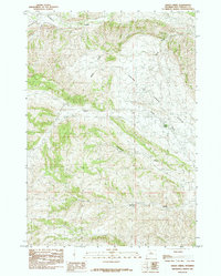Grass Creek 1985 topographic map thumbnail