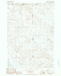 Gravel Draw 1984 topographic map thumbnail